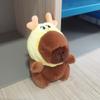 Cute Toy Simulation Capybara Pendant Multicolor Fluffty Animal Doll Headgear Capybara Doll  Kids