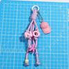 Rainbow Color Hand-Woven Pendant Mobile Phone Universal Lanyard Mobile Phone Bag Key Accessories Gift Pendant