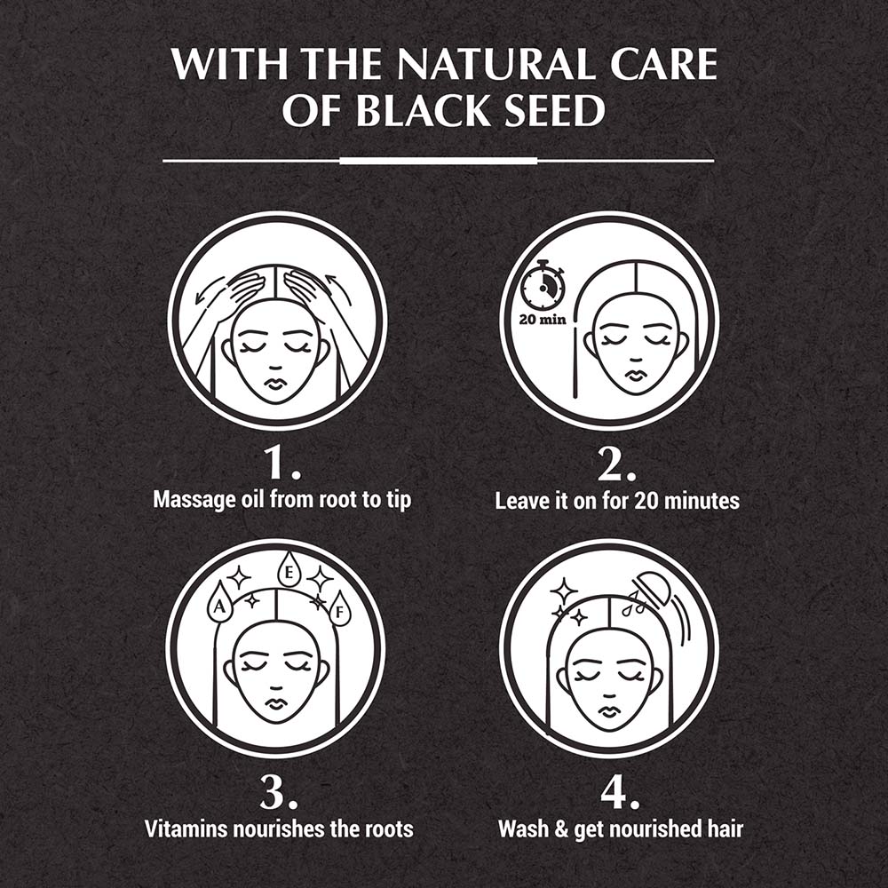 Hair Oil with Black Cumin Extract Dabur Vatika Naturals