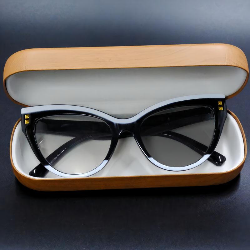 Новые очки «кошачий глаз» с рисом, фотохромные очки для близорукости, ретро-мода, женские персонализированные очки с защитой от УФ-излучения и синего света