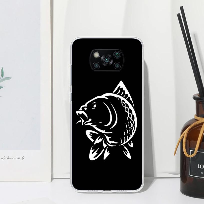 Nash Fishing Art Phone Case For Xiaomi Poco X7 X6 X5 M7 M8 Pro F7 Ultra Redmi 15C 15 13C 13 12C 12 10 10C 10A Art Fundas Poco X7