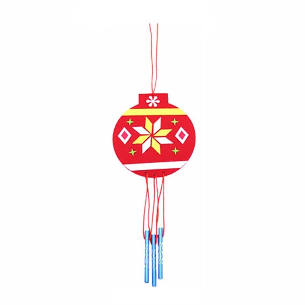 Stickers DIY Ornaments For Kids Children Christmas Toys Wind Chimes Windbell Christmas Decoration
