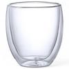 Mizukage Glass Double Current Model J-kitchens Heat-Resistant Cup/Tumbler, Walled, 83xH100mm, 320cc, Bisho,