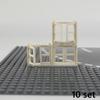 City Friends MOC Дверь Окно Строительные Блоки Забор Лестница Лестница Замок Сад Дом Настенные Аксессуары Сборка Кирпич Leduo Игрушка