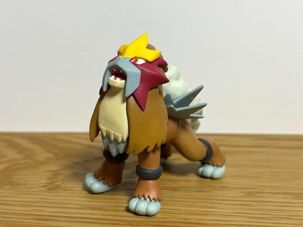 [USED] 3D Pokémon Encyclopedia Entei Figure - Extremely Rare