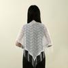 Spring and Summer Hot-selling New Hollow Triangle Scarf Shawl Women's Elegant Sexy Leak Back Slim Air-conditioned Room Shawl Cape