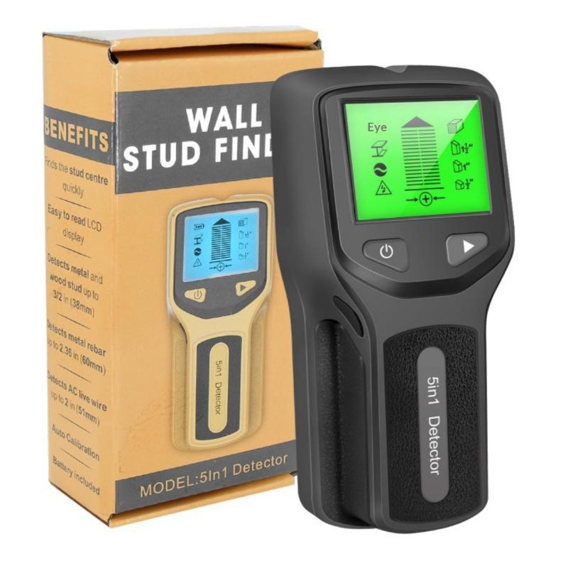 Metal Detector Wall Scanner 5 in 1 Deep Sensing Stud Finder for Home Improvement Renovation Projects