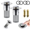 2Pcs Pressurized Wash Basin Leakage Stopper Face Basin Guard Jumping Filter Net