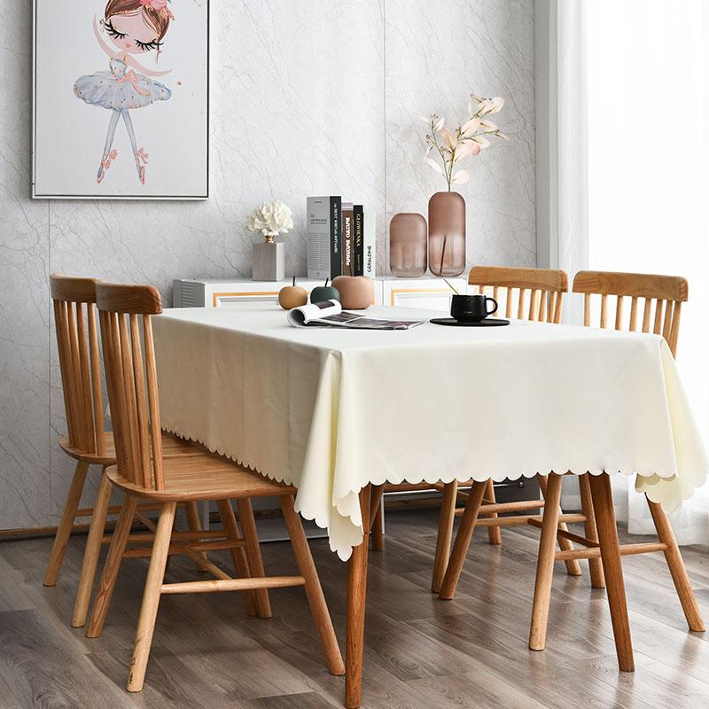 Скатерть из 100% полиэстера, кухня, ресторан, вечеринка, украшение праздничного стола, однотонная настольная крышка, натуральная ткань