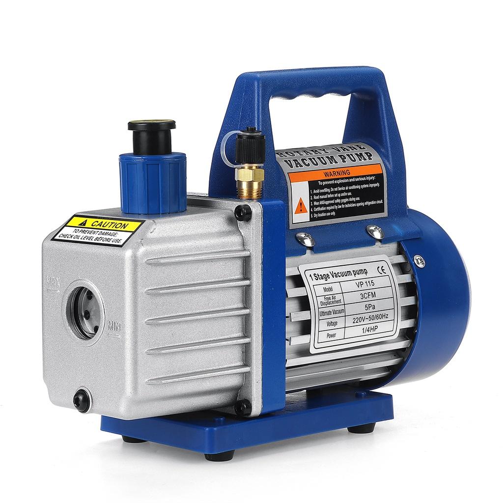 Rs-1 3CFM 1 / 4 л.с. вакуумный насос Воздушный ступенчатый импеллер HVAC AC Пневмоинструмент 220 В 60 Гц 180 Вт 260x110x240 мм