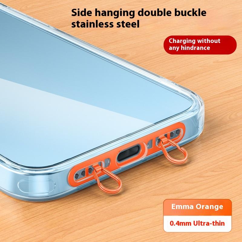 Металлическая подвеска-петля для телефона, модернизированное кольцо с двойным отверстием для пряжки, патч-шнурок для мобильного телефона, запасная часть для чехлов для iPhone