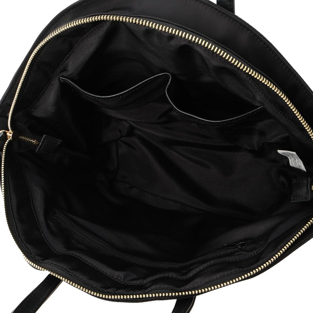 Tote Bag Nylon x Cowhide Round Tote Bag 2353111311 Black [Cuco] Women's (210)