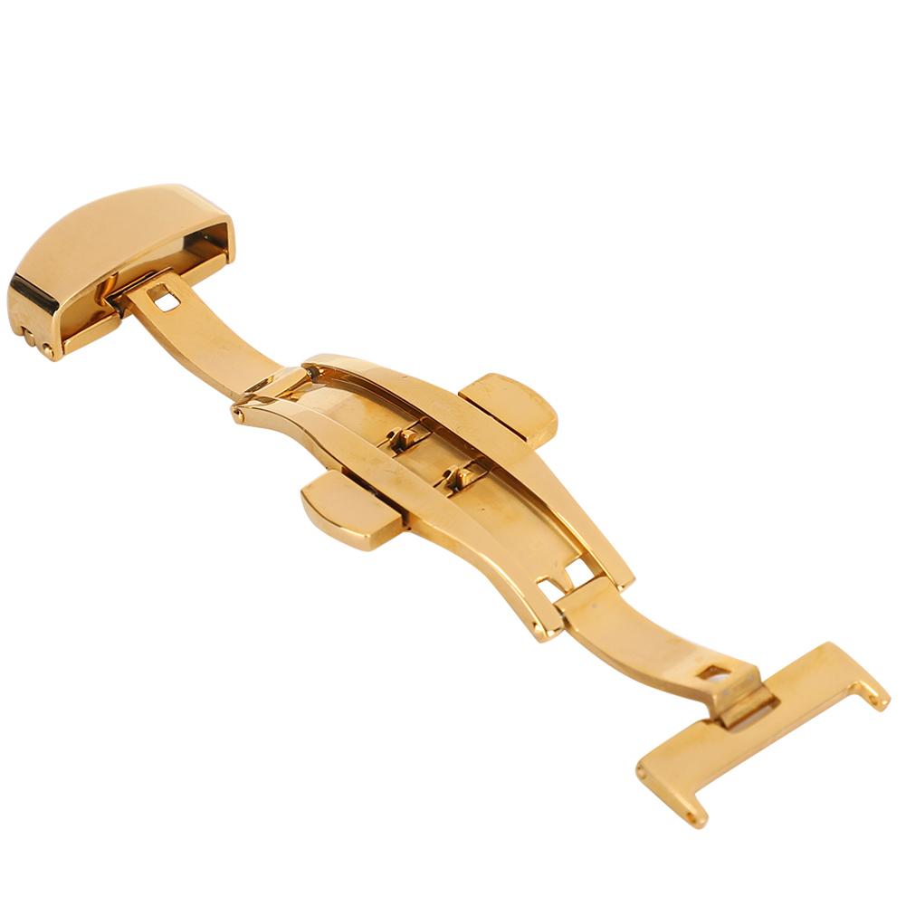 Застежка для часов из нержавеющей стали, пряжка для ремешка для часов, сменный аксессуар, золото 20 мм