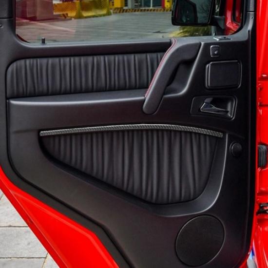 Накладка на заднюю дверь из углеродного волокна, декоративная полоса для Mercedes-Benz G-Class W463