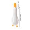 Cute Cartoon Duck-Shaped Hair Catcher Double Head Plastic Drain Cleaner Wall Mounted Cleaning Clip Shower Drains