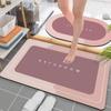 2pcs Household Diatom Mud Bathroom Water Absorption Non-slip Quick-drying Foot Pad Dirt-resistant Floor Mat Set