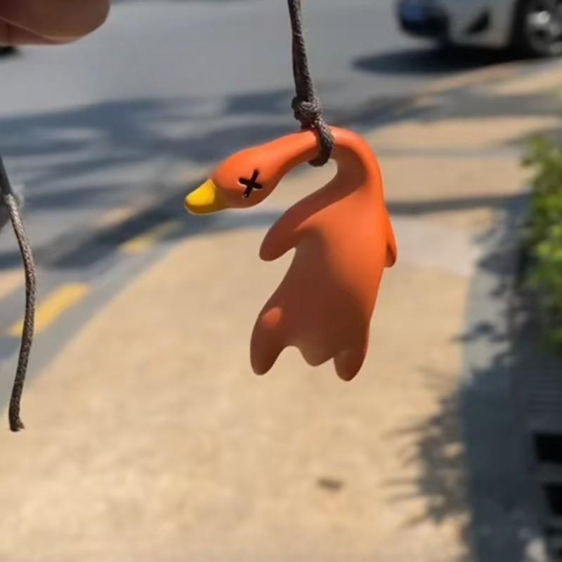 УФ Меняющий цвет Кулон Утка Термохромный Брелок Шарм Ожерелье Игрушка Подарок