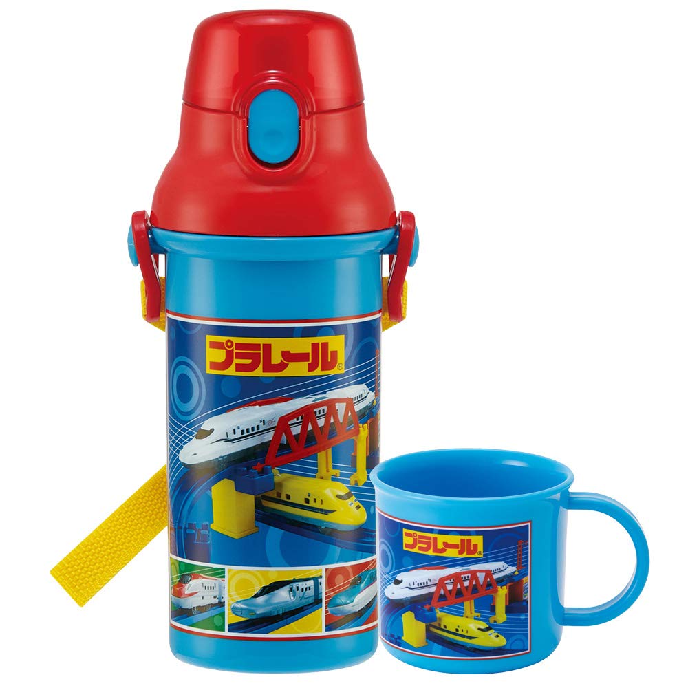 Skater Антибактериальная пластиковая бутылка для воды 480 мл Plarail 21 Сделано в Японии Детская Ag+ PSB5SANAG-A