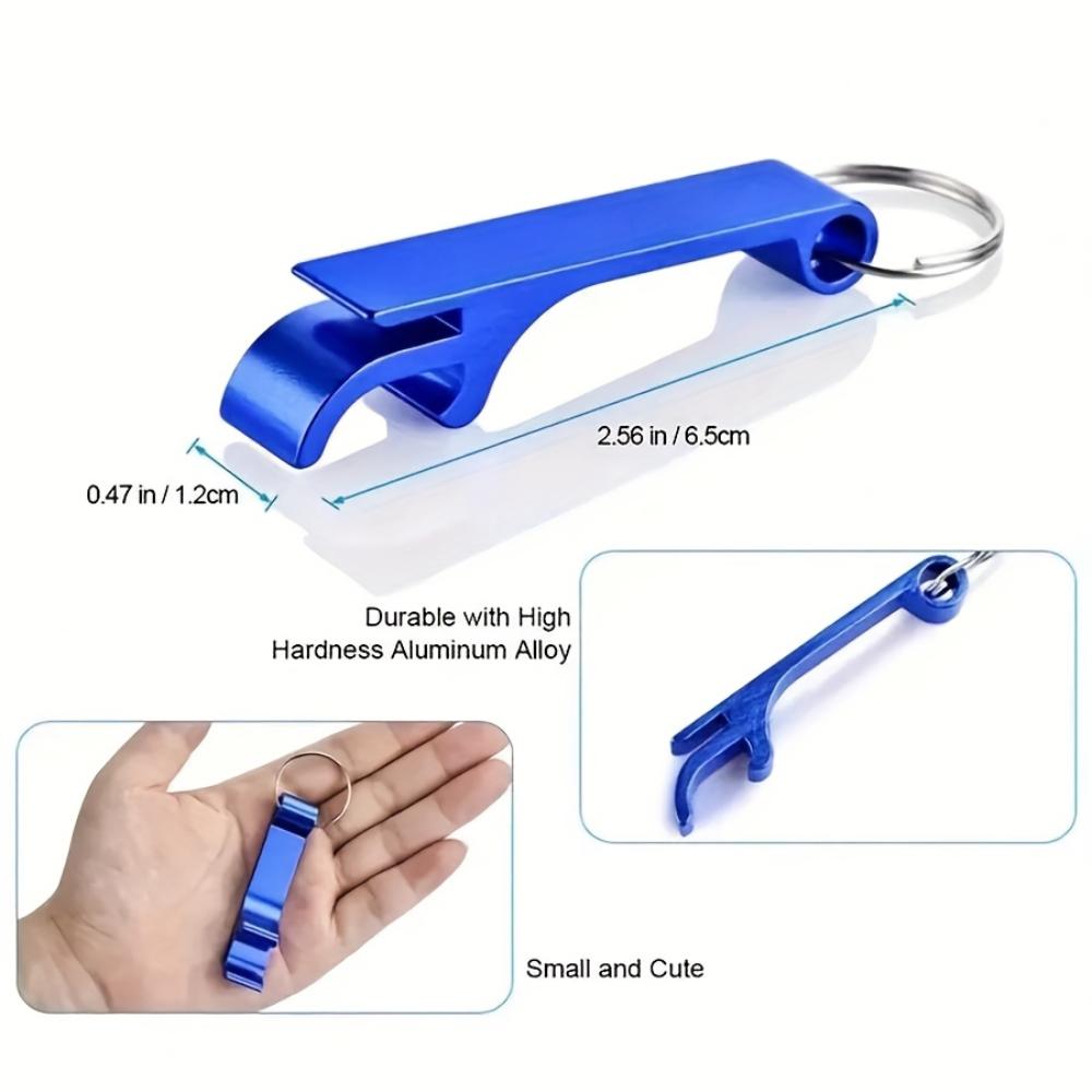 1/8/20/50pcs Alloy Beer Bottle Opener Keychain Portable Mini Bottle Opener Wedding Party Gifts Outdoor Camping Picnic Tools 6