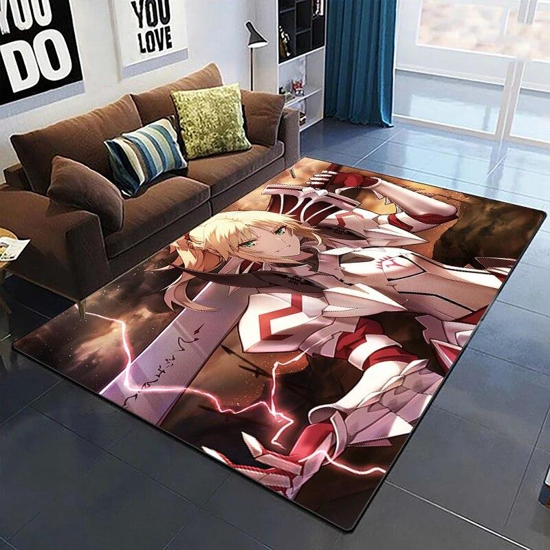 Fate Cartoon HD ковер с принтом, домашний ковер, детская комната, гостиная, стул, прикроватный современный простой напольный коврик, кавайный ковер