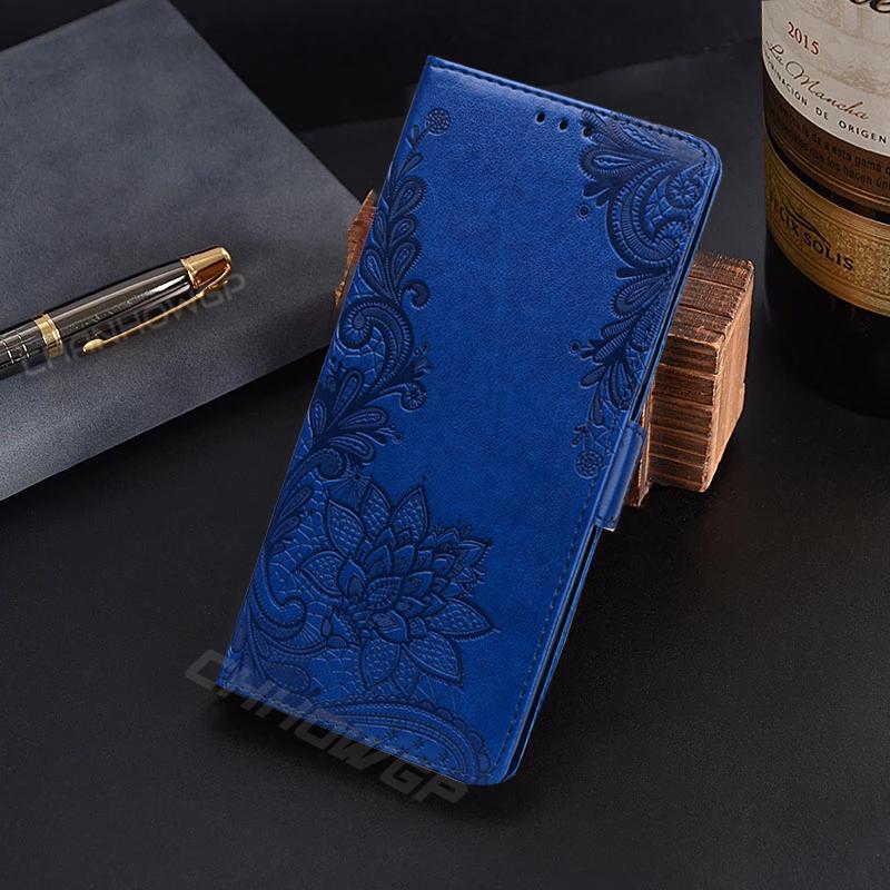 Emboss Lace Flower Leather Flip Case For Huawei P30 P40 Lite E P Smart Z Plus Y5P Y6S Y7P Honor 9X 9A 9C 9S 10i 10 10X 20 Lite Soft Wallet Book Cover