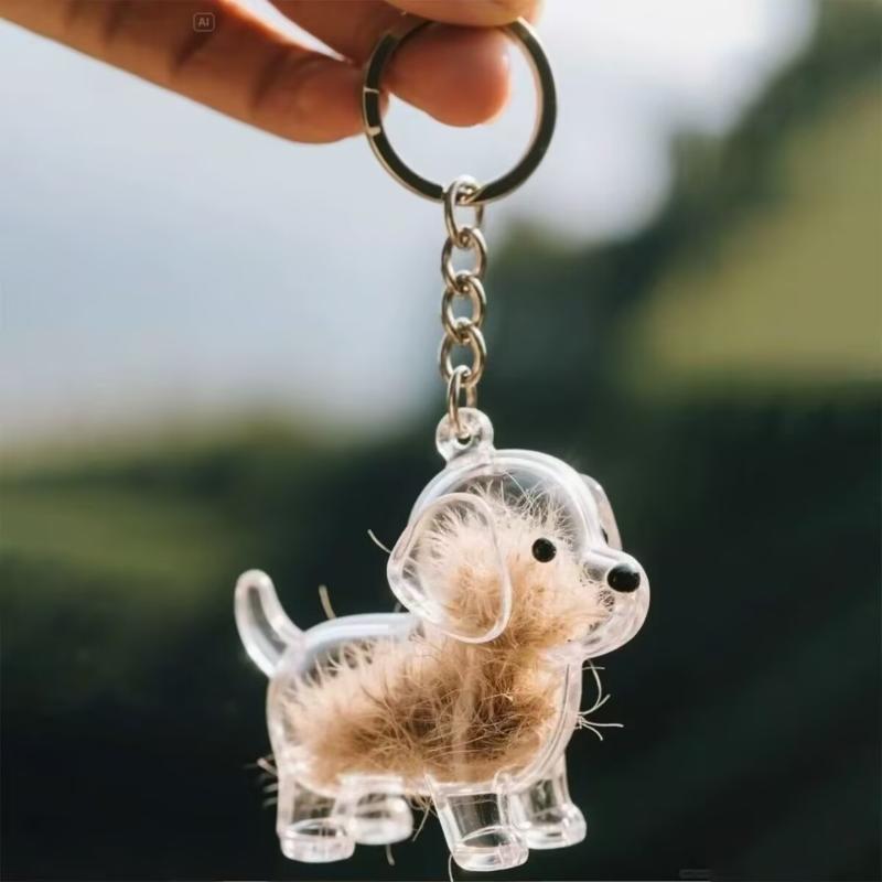 Dog Hair Collection Pendant Hair Storage Box Bag Charm Pet Pendant Transparent Hair Storage Capsule Dog Souvenirs Gift