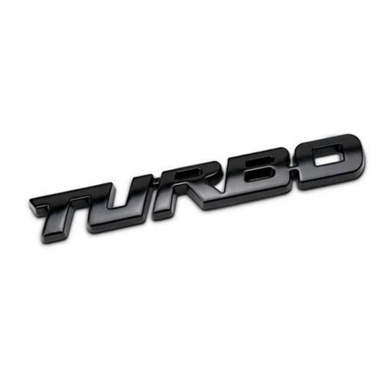 Турбо автомобиль сплав наклейка 3D Металл Буквенный Рисунок Автомобильный Значок Автомобиль Мотоцикл Наклейка Декор Кузов Автомобиля Задняя Крышка Багажника 3D Наклейки на Автомобиль