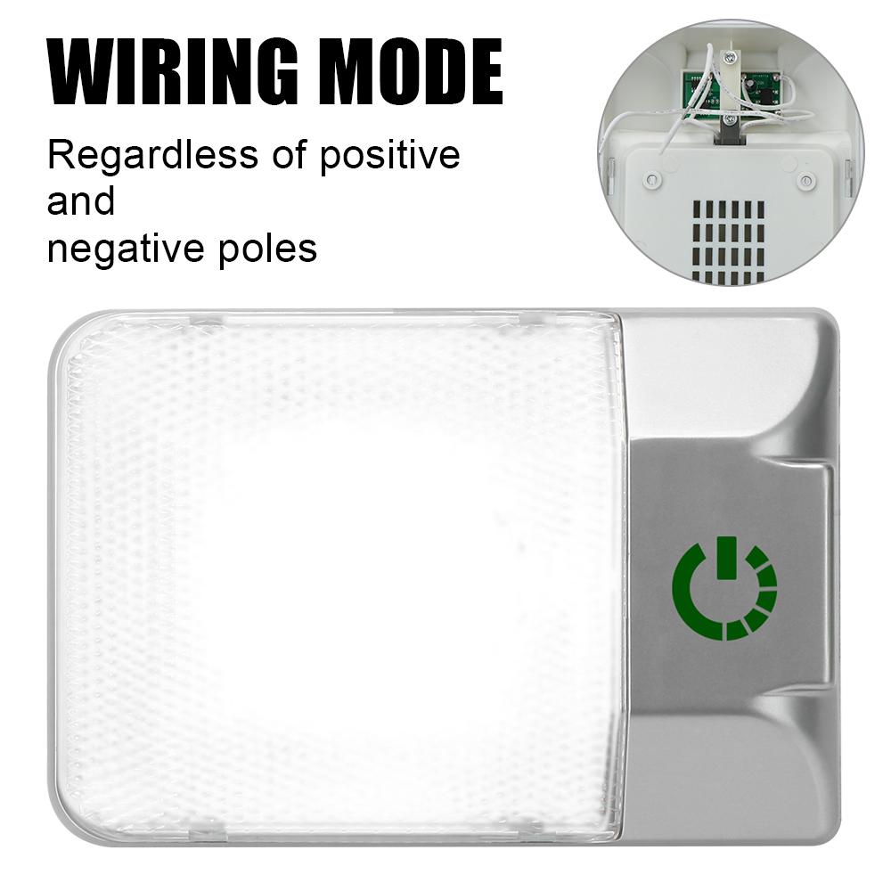 Регулируемый для кемпера, автодома, прицепа, 12 В, потолочный купольный светильник для автодома, внутреннее освещение автомобиля, сенсорный диммер, светодиодная лампа для чтения