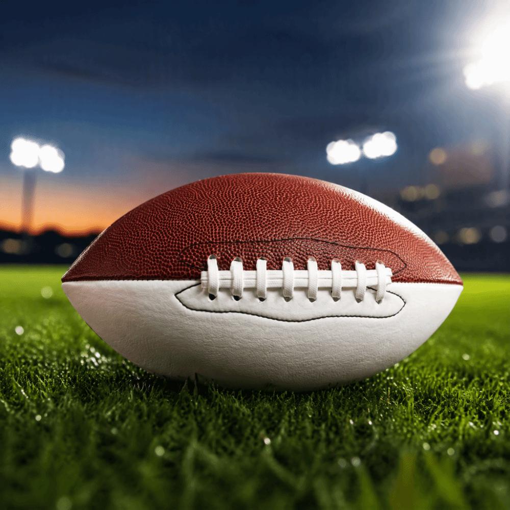 Oval Size 9 Football Brown and White Training Football Durable American Football Recreational Play