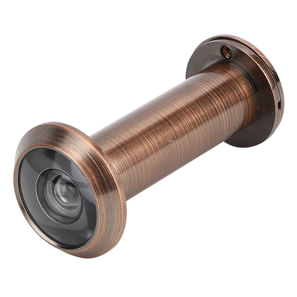 Противоугонный дверной глазок с углом обзора 220 градусов и задней крышкой для домашнего использования(Красная бронза