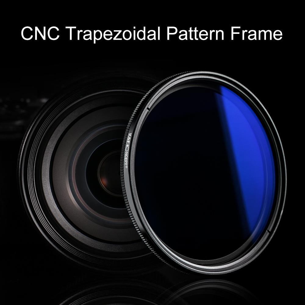K&F CONCEPT 82mm Ultrathin Variable ND Filter ND2 To ND400 Adjustable Neutral Density Filter