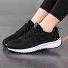 Женская обувь, дышащая повседневная прогулочная обувь для женщин, сетчатые кроссовки на шнуровке, женские теннисные туфли розового, черного, белого цвета на плоской подошве