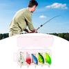 5Pcs 5.5CM/7G Minnow Fishing Lure with Tongue Hooks Glow-in-the-dark Plastic Artificial Bait Freshwater Saltwater Trout Bass Fishing Accessories