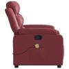 Massage Chair Burgundy Artificial Leather
