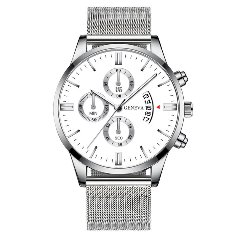 Men's Quartz Watch Brand Fashion Stainless Steel Strap Watch Waterproof Men's Watch for Outdoor Activities Anyone