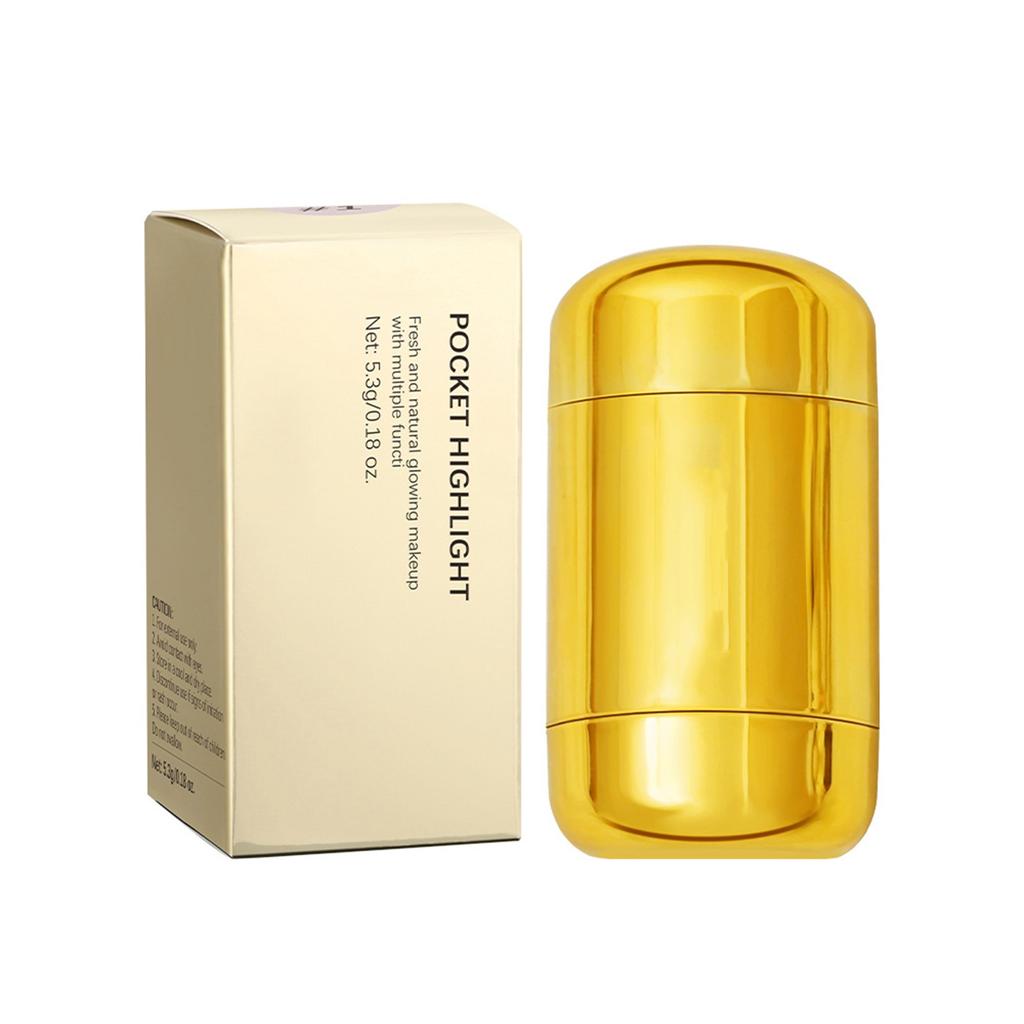 Многофункциональная вращающаяся палочка для хайлайтера Pearl Light Fine Flash Powder Blusher Highlight Beauty Stick