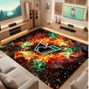 Venezia FC Football Print Crystal Velvet Rug, Comfortable Water Absorbent Non Slip Indoor Floor Carpet