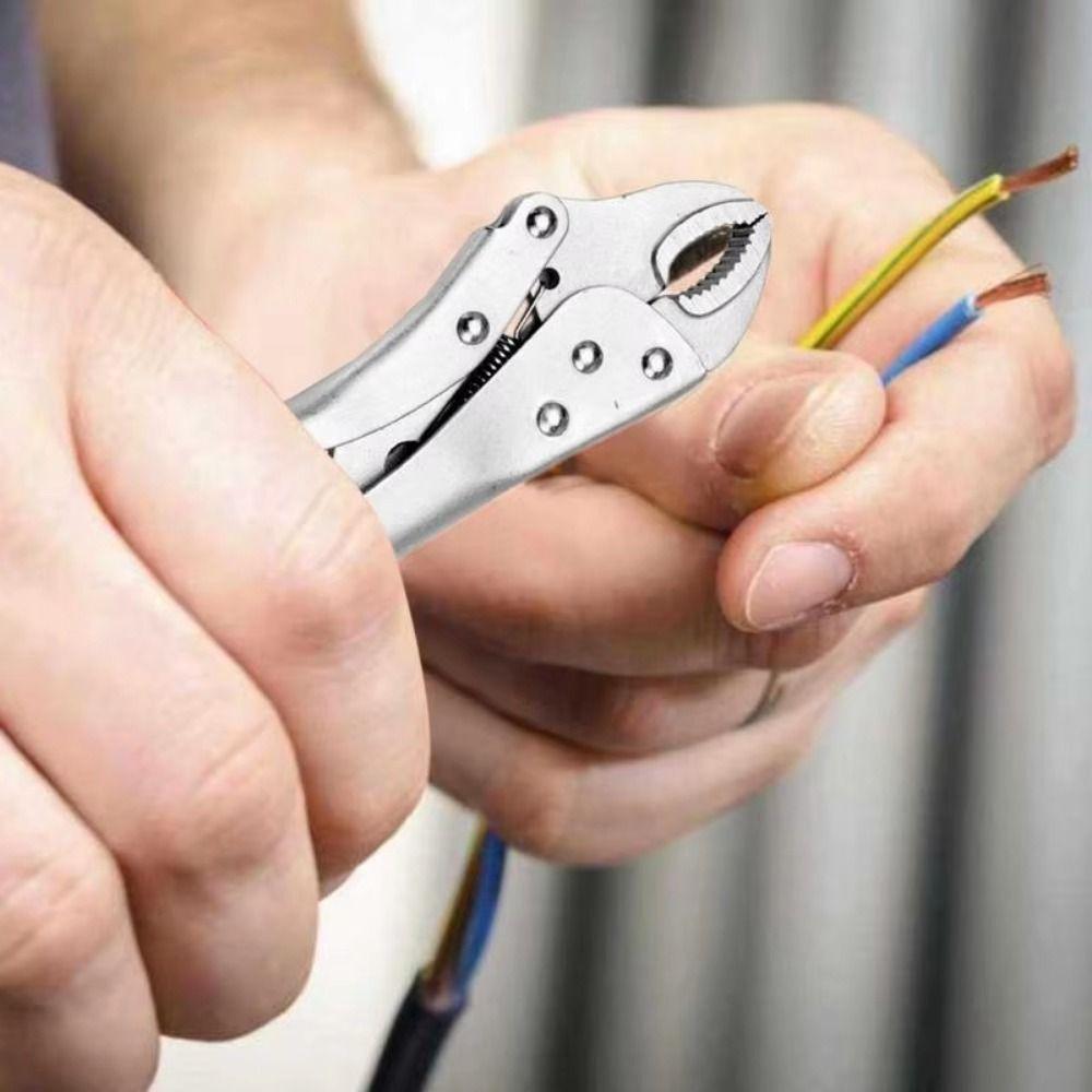 Heavy Duty Locking Pliers Circular Mouth Curve Jaw Spanner Durable Vise Vice Grips  Clamping Parts