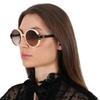 Gucci Brown Gradient Round Ladies Sunglasses Gg1067s 003 58