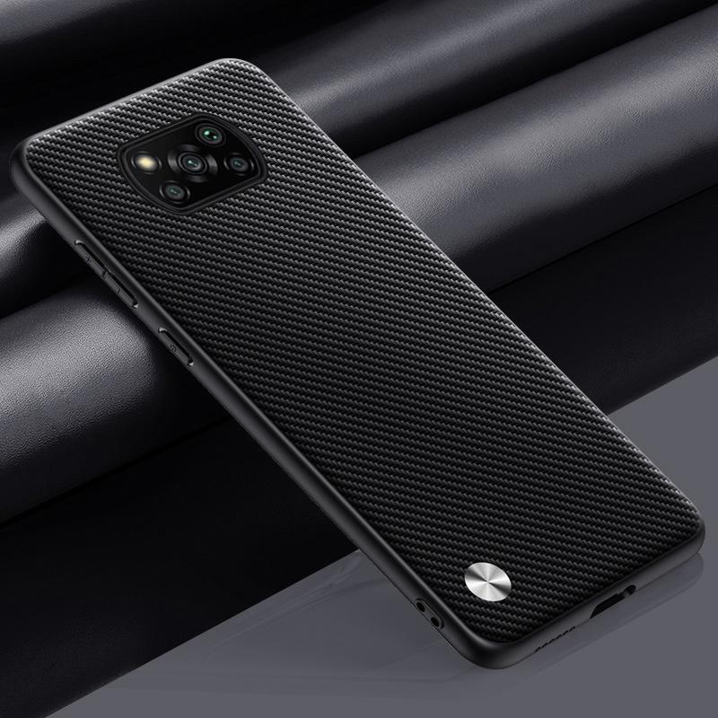 Luxury PU Leather Case For Xiaomi Poco X3 Pro Matte Back Cover Silicone Protection Phone Case For Poco X3 NFC X3Pro PocoX3 Coque