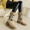 Fashion Winter Plush Warm Women's Boots Anti Slip and Cold Proof Thick Soled Short Boots Outdoor Versatile, Two On, Trendy Women's Shoes