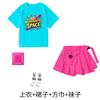 Kids Hip Hop Dance Outfit Short Sleeve Set Boys Girls Street Performance Costume