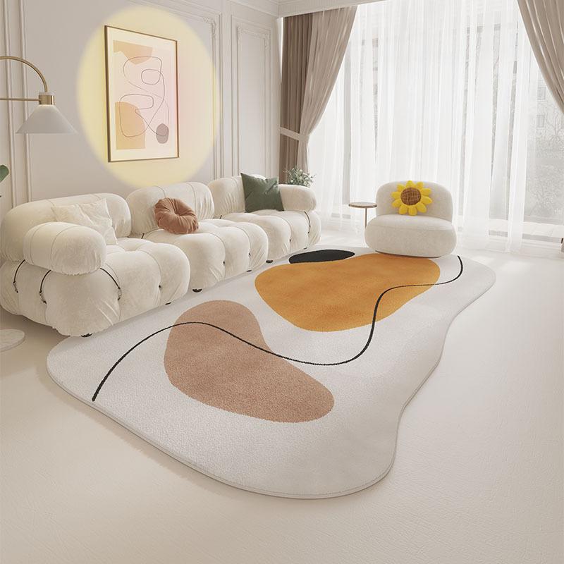 Неправильный ковер для гостиной, ковер для спальни, прикроватный ковер, ковер для журнального столика, бытовой, прочный и простой в уходе