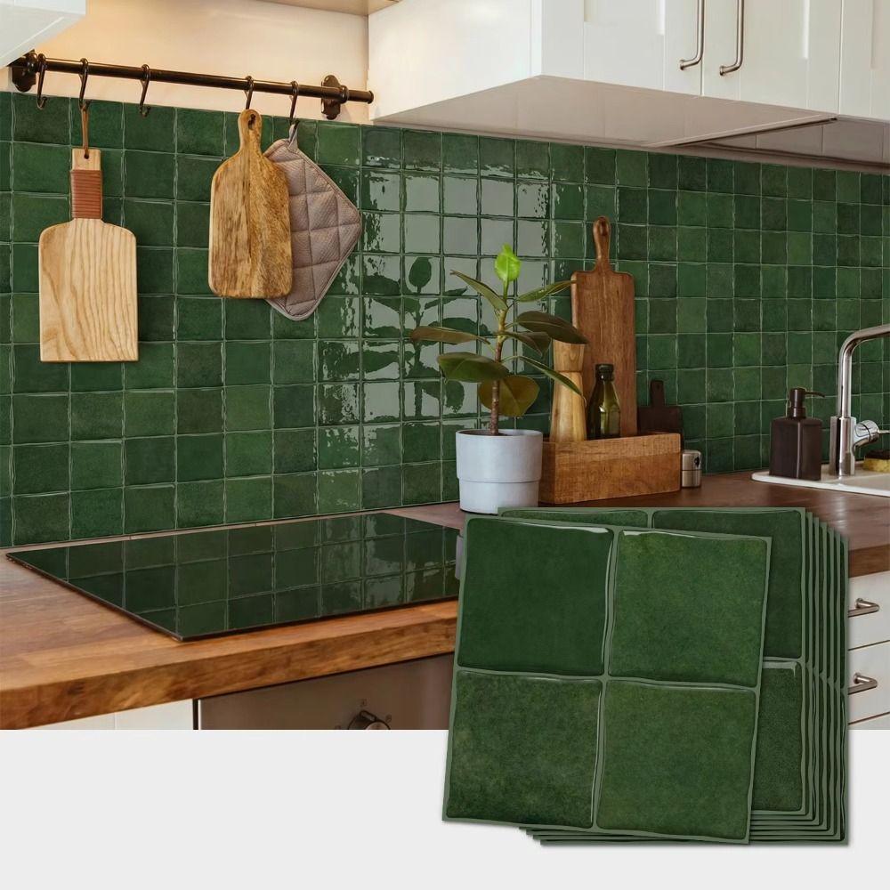 Lightweight Self-adhesive wallpaper Waterproof DIY Backsplash Tiles Indoor Decoration