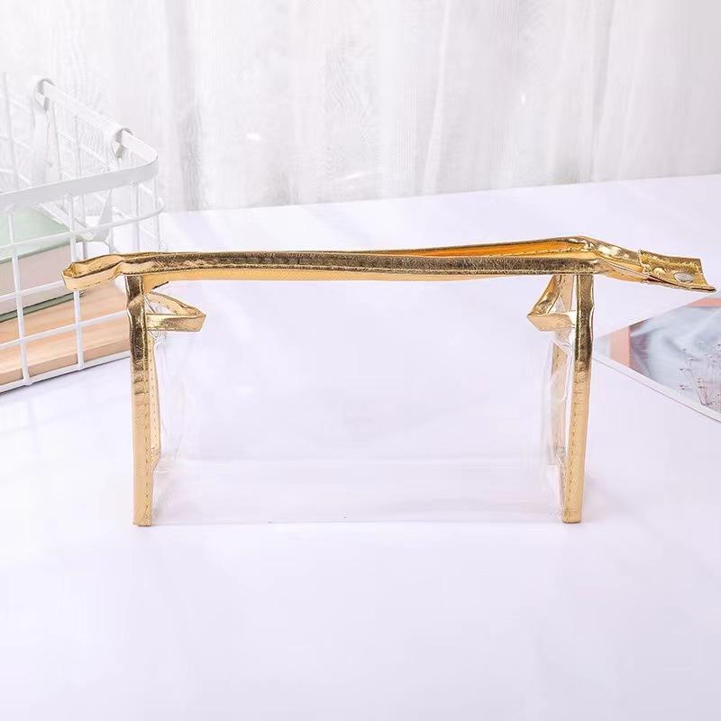 Transparent Fashionable Makeup Bag For Womens Travel Storage Bag Washing Pouch