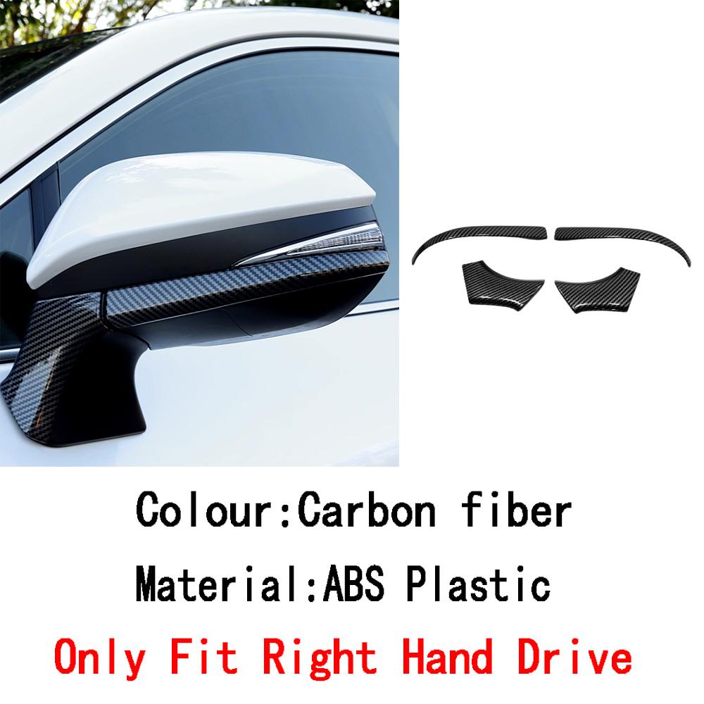 For Toyota Venza/Harrier 2024 ABS/Steel Frame Side Rearview Mirror Strip Cover Trim Sticker Eyebrow Accessories