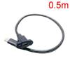 1 шт. Кабель-удлинитель USB Type-C (папа-мама) для крепления на панель с разъемом-фиксатором на винте, 0,3/0,5/1/1,5 метра