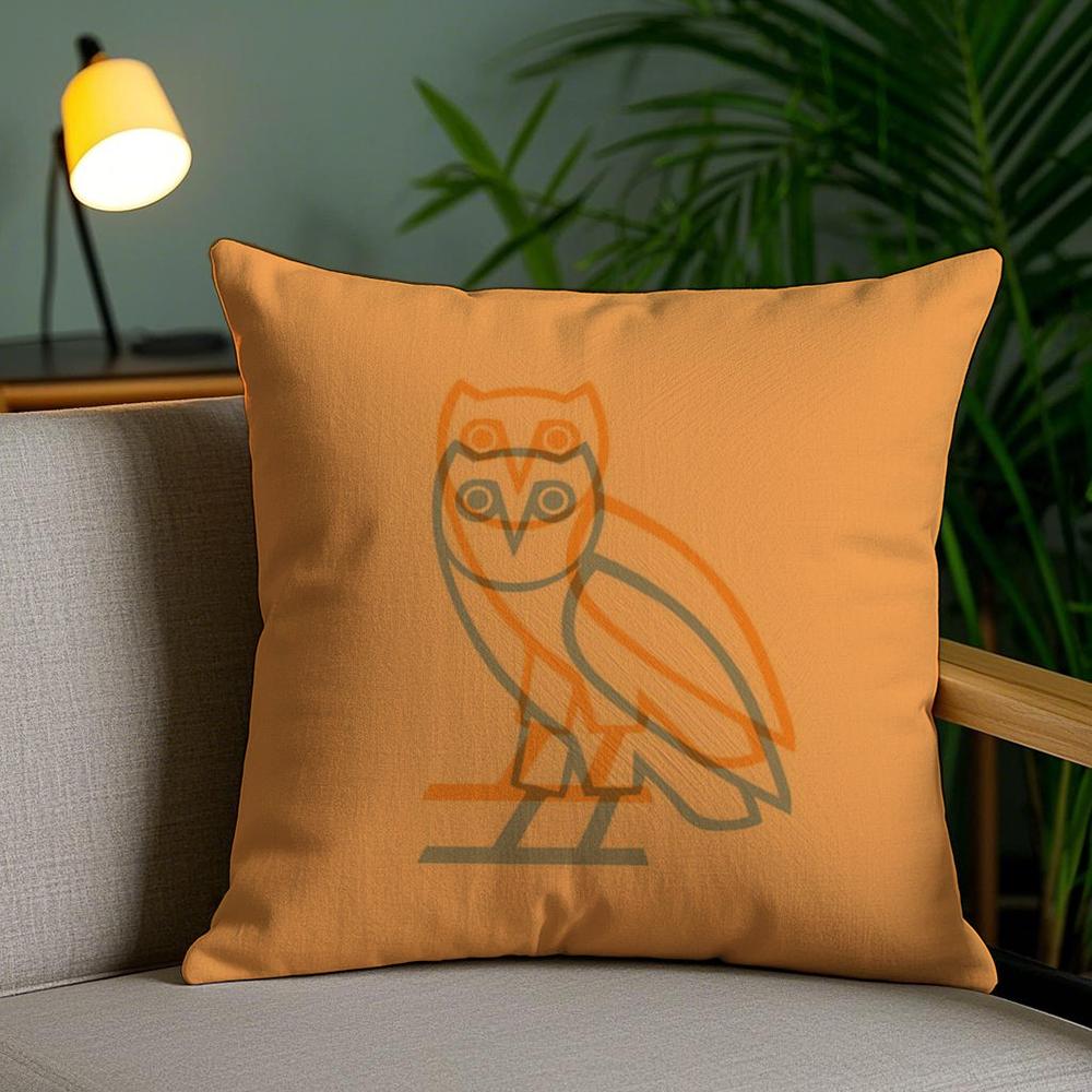 Роскошная наволочка для подушки Drake O-O-Ovo O-Owls, плюшевая ткань, мягкая, двусторонняя печать, чехол для диванной подушки, стойкий цвет, декор для дома, подарок