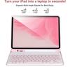 Съемная магнитная Bluetooth-клавиатура для iPad Pro 13 в кожаном чехле с бесшумными клавишами