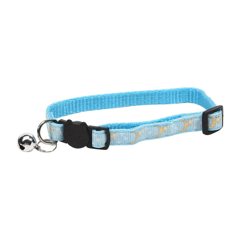 1PC Star Moon Quick Release Kitten Cat ID Collar Puppy Dog Collars Engraved Tag Set With Bell For Small Dogs Cats 2026